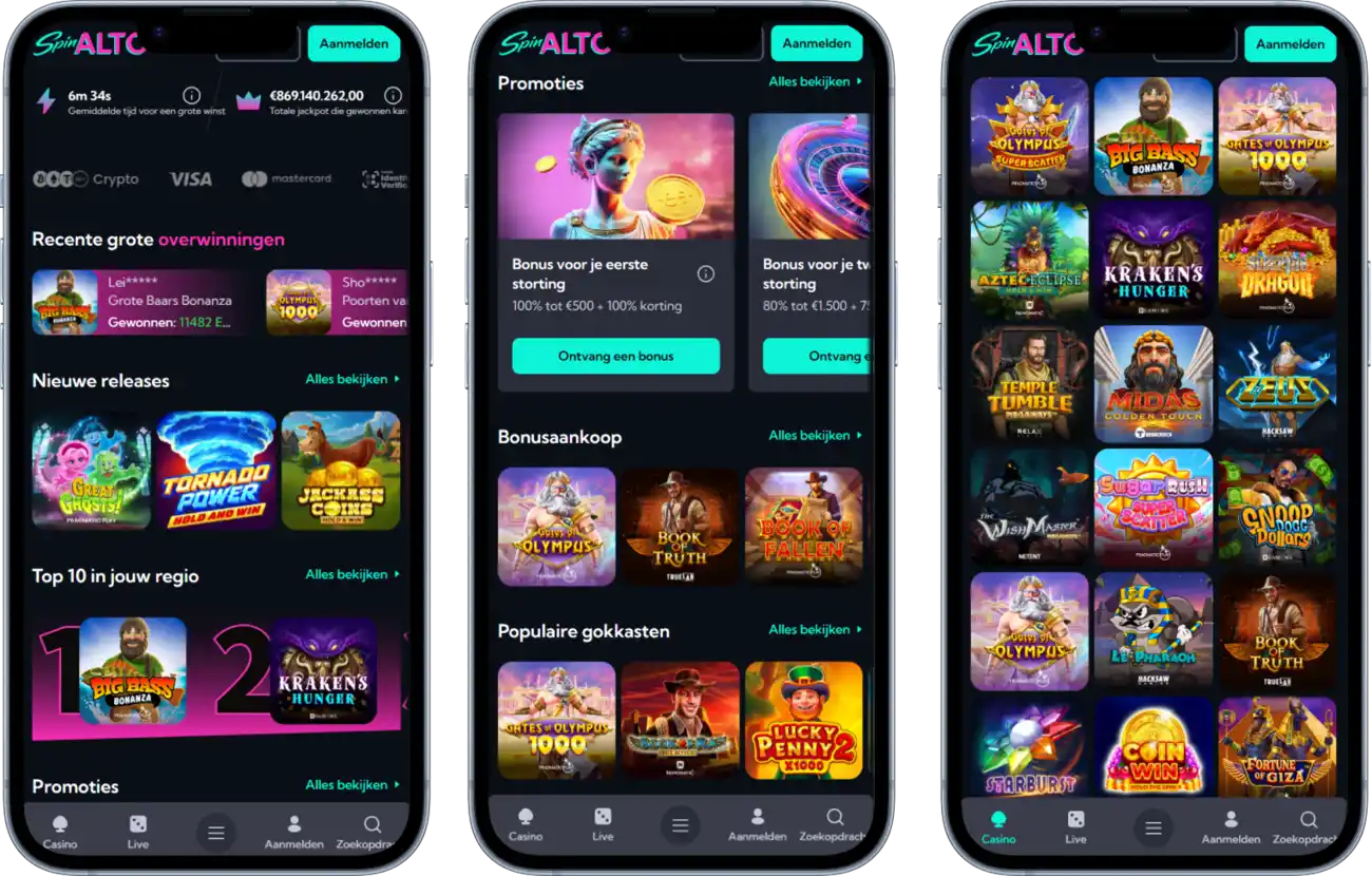 Spinalto Casino op Telefoon