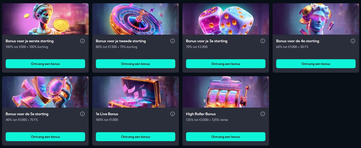 Spinalto Casino Bonussen en Promoties
